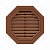 Вентиляционная решетка 550мм коричневая