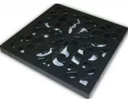 Решетка пластиковая декоративная к дождеприемнику (черный)